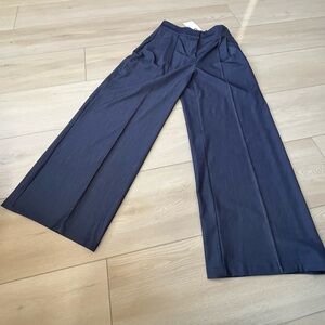 Zara Women's Wide Leg Jeans in Deep Blue